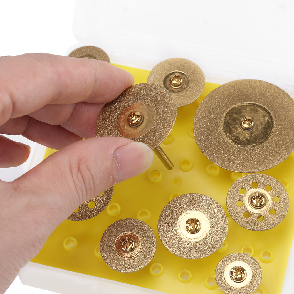10-teiliges Diamanttrennscheiben-set Für Rotationswerkzeuge
