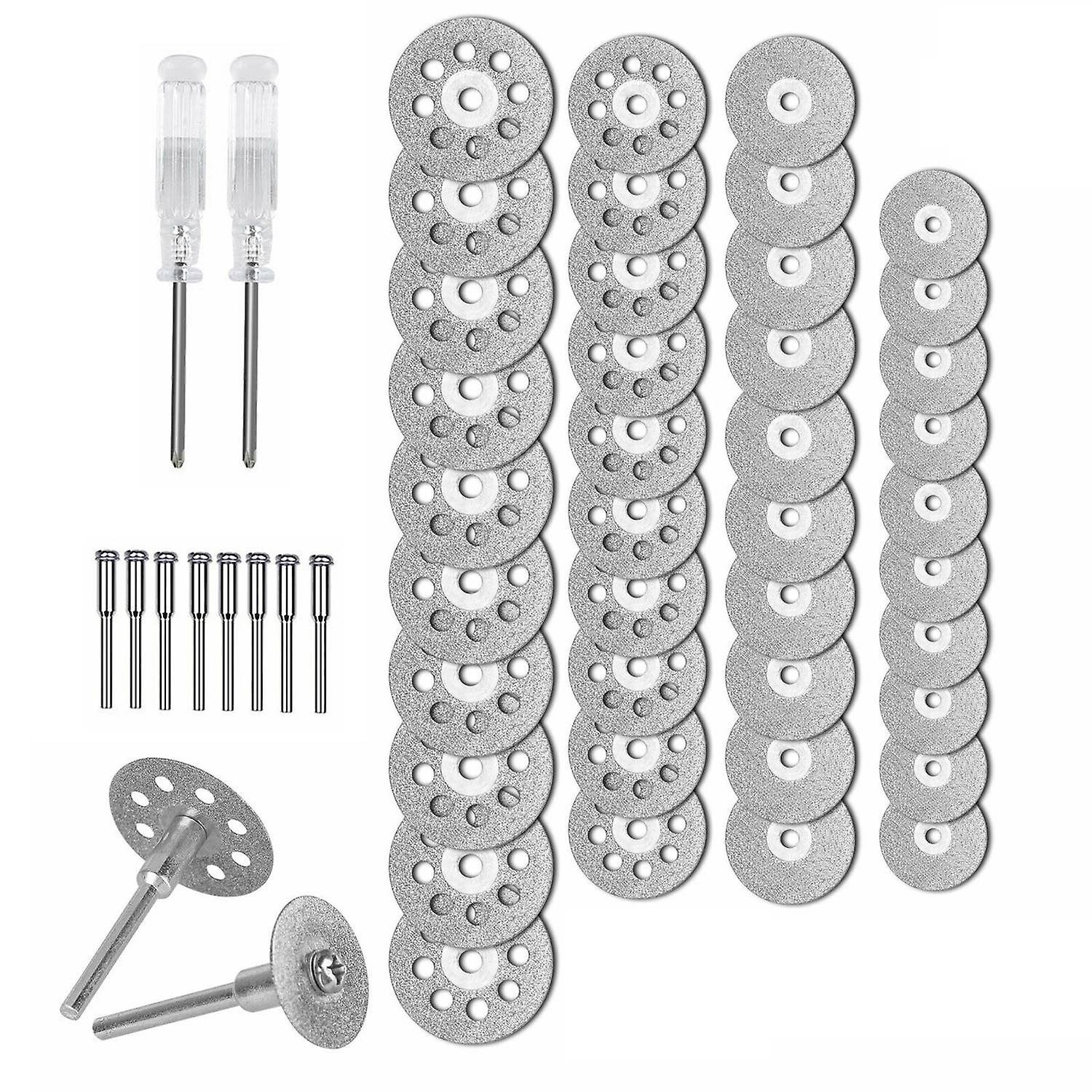 50-teiliges Diamanttrennscheiben-set Für Rotationswerkzeuge, Druckluftschleifer, Metalltrennscheiben