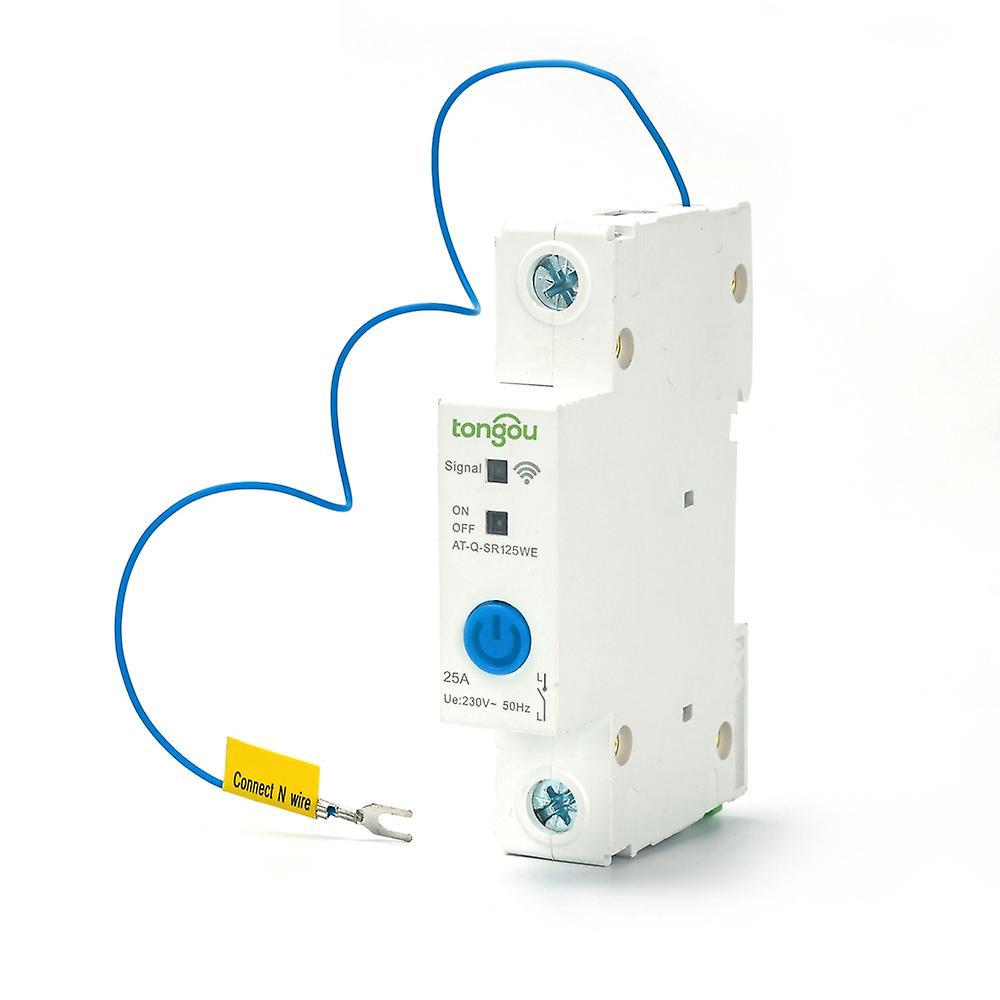 Intelligenter Wlan-leistungsschalter 1p Din-schienenschalter, Steuerbar Per Ewelink App, Kompatibel Mit Alexa Und G-25a-mehrfarbig