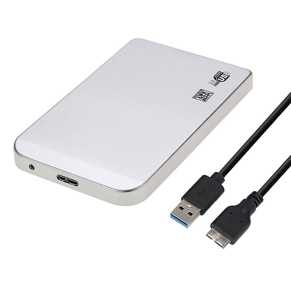 Schlankes, Superschnelles 6-gbit/s-aluminiumgehäuse Für 2 Tb 2,5"-sata-ssd/hdd-festplatten Mit Usb 3.0-anschluss