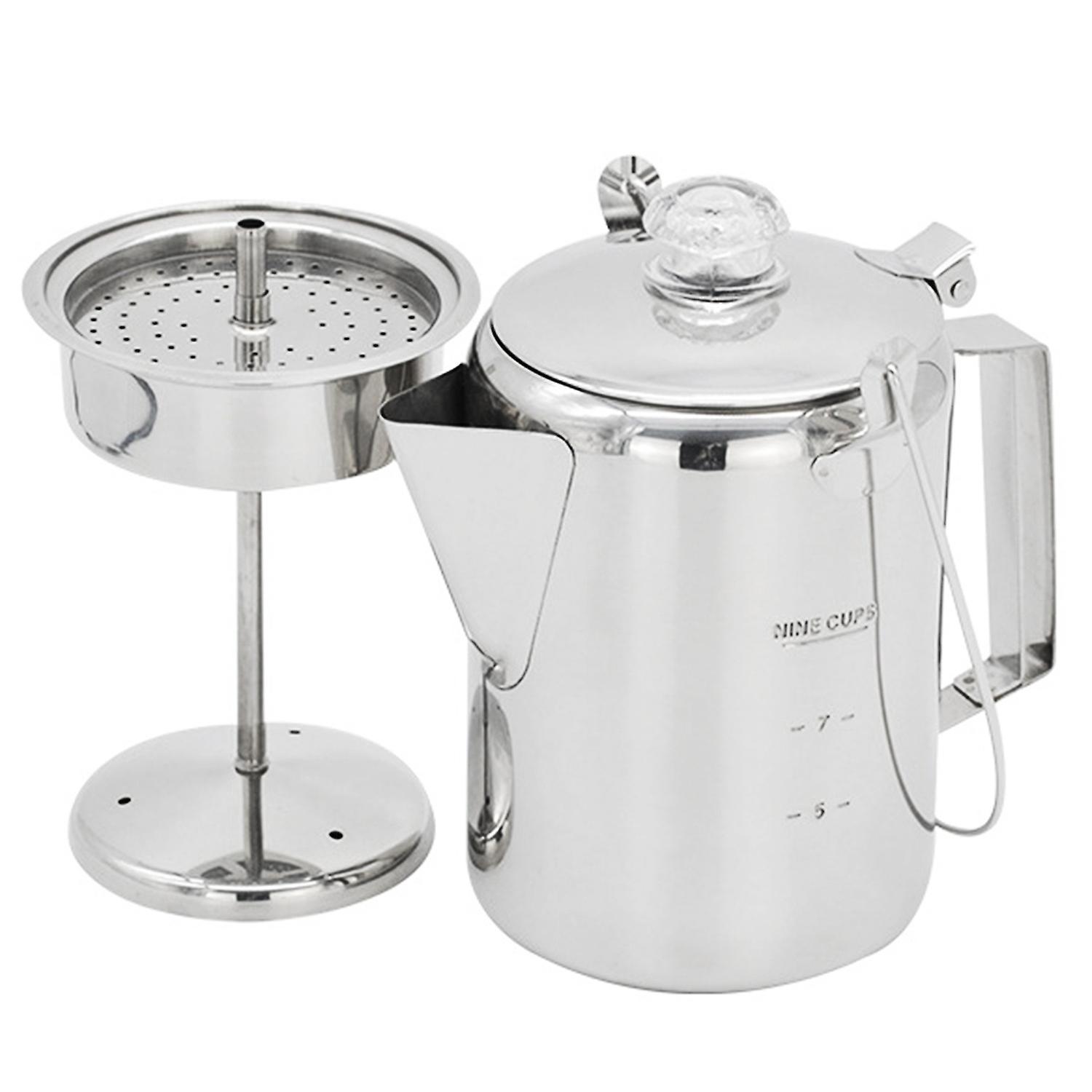 1,2-liter-kaffeekanne Aus Edelstahl Für Den Outdoor-bereich (9 Tassen) – Ideal Für Camping Und Küche Zu Hause