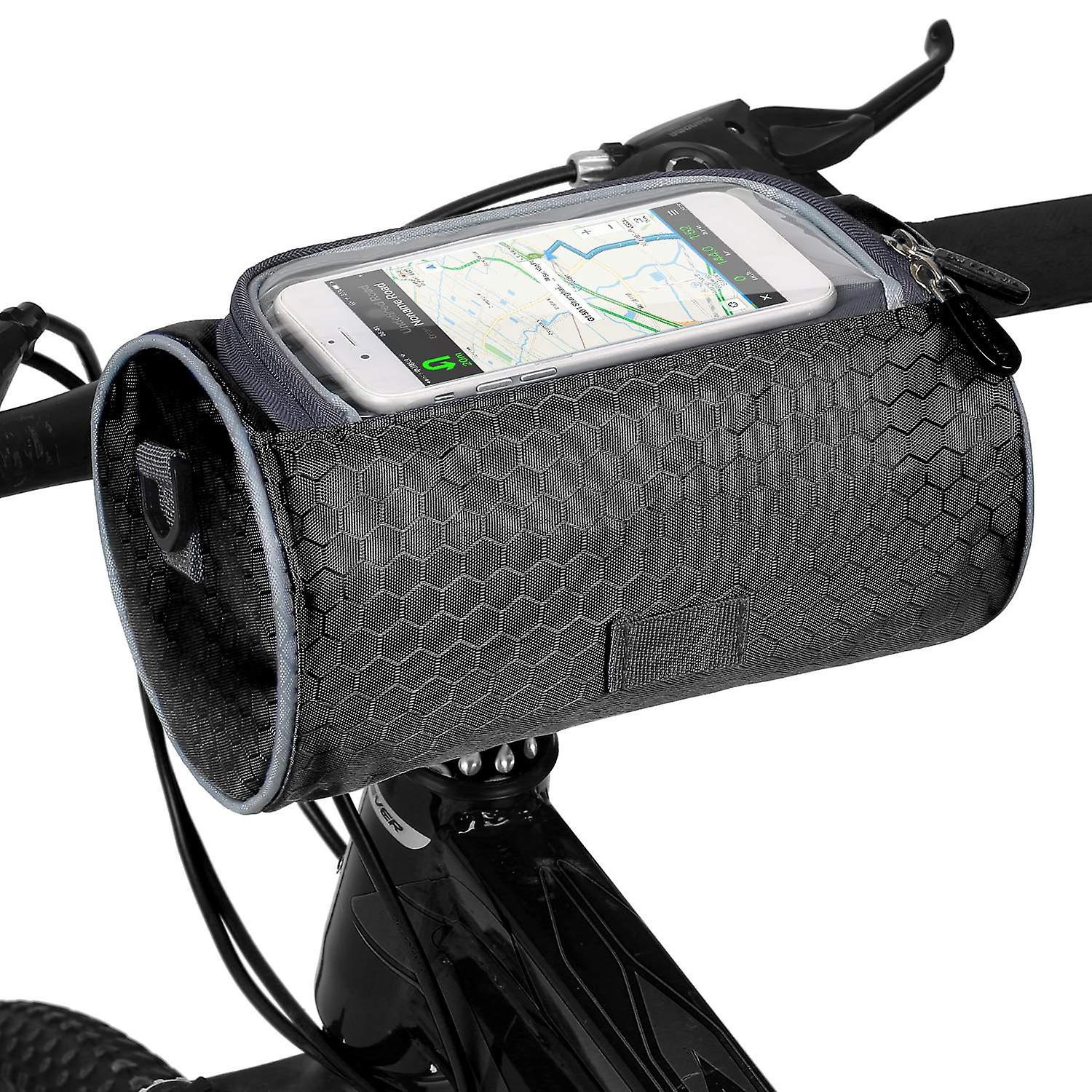 Wasserdichte Fahrradlenkertasche, Fahrrad-fronttasche, Touchscreen-handyhalterung, Umhängetasche, Mtb C