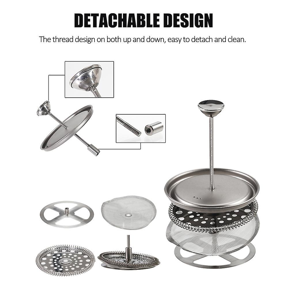 Lixada 750ml Titan-kaffeebecher, French-press-kaffeebereiter Mit Deckel, Ideal Für Outdoor-camping Und Kochen