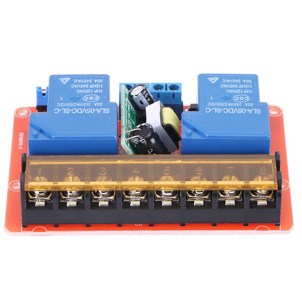 Ac100v-250v 30a Hochleistungs-2-kanal-relais Dc5v Hoch-/niedrigpegel-triggerschaltermodul