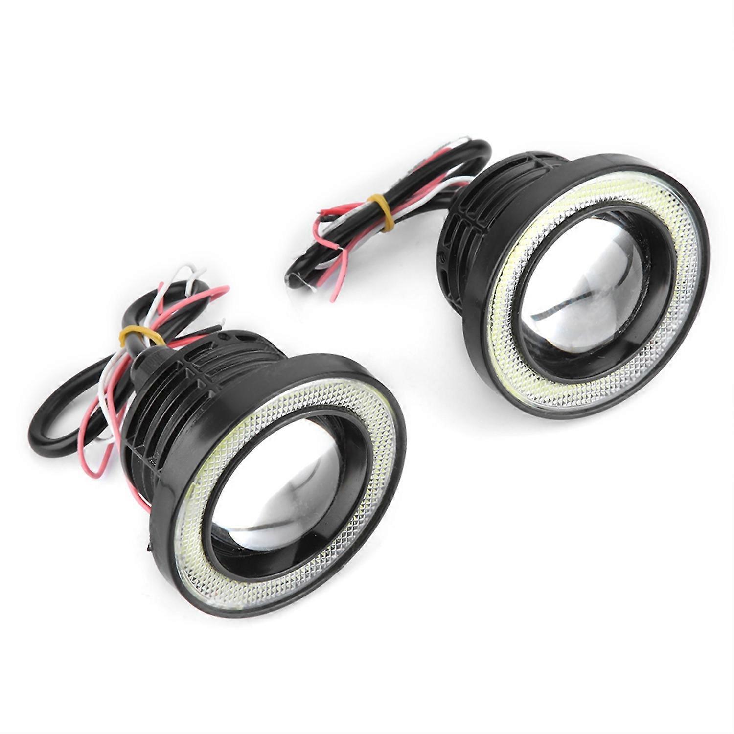 30w Rgb Led-nebelscheinwerfer Für Autos Mit Cob-angel-eye-halo-ring Und Fernbedienung (3,5")