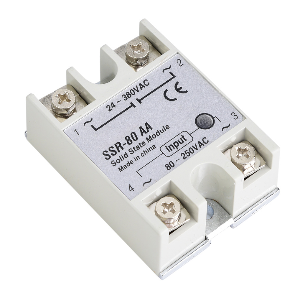 80 A Einphasen-halbleiterrelais-schaltmodul Ssr-80aa 80-250 V Ac