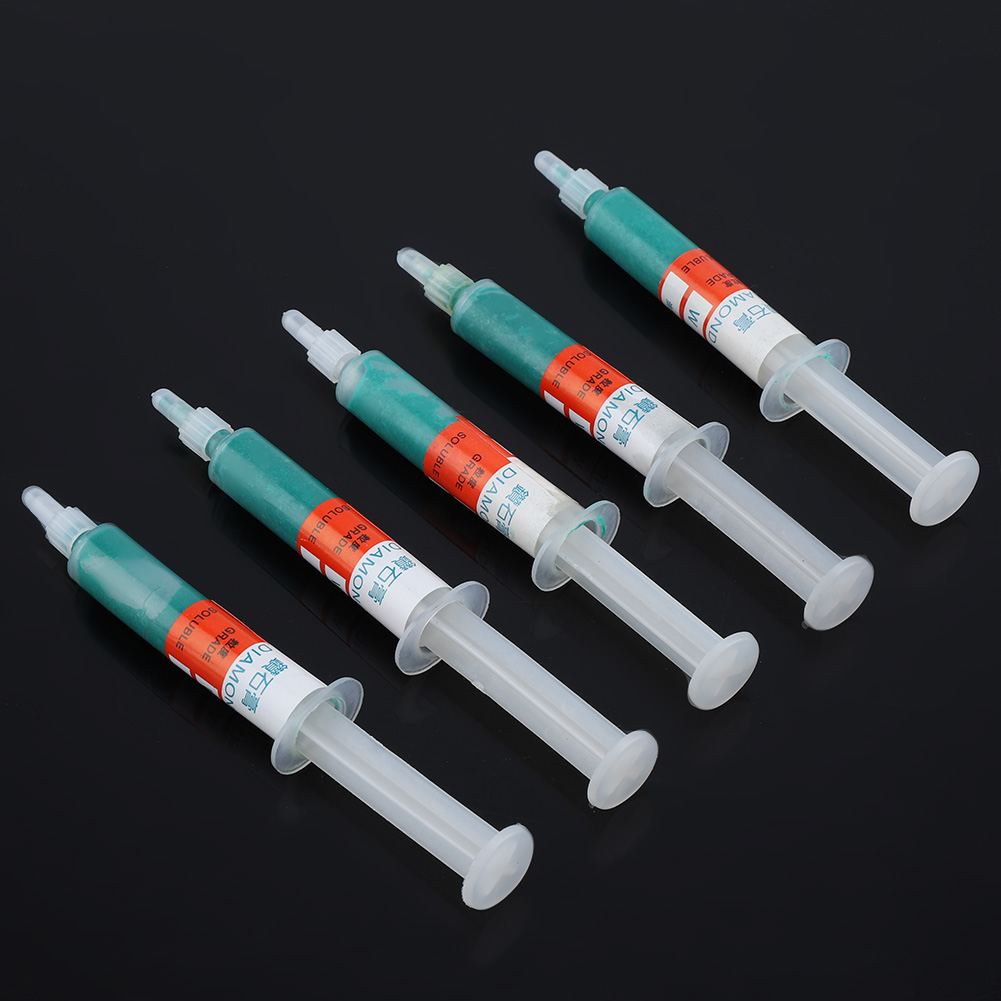 5-teiliges Set Diamant-schleif- Und Polierpaste, Läpppaste, Schleifpaste, Nadel, Tube W20600
