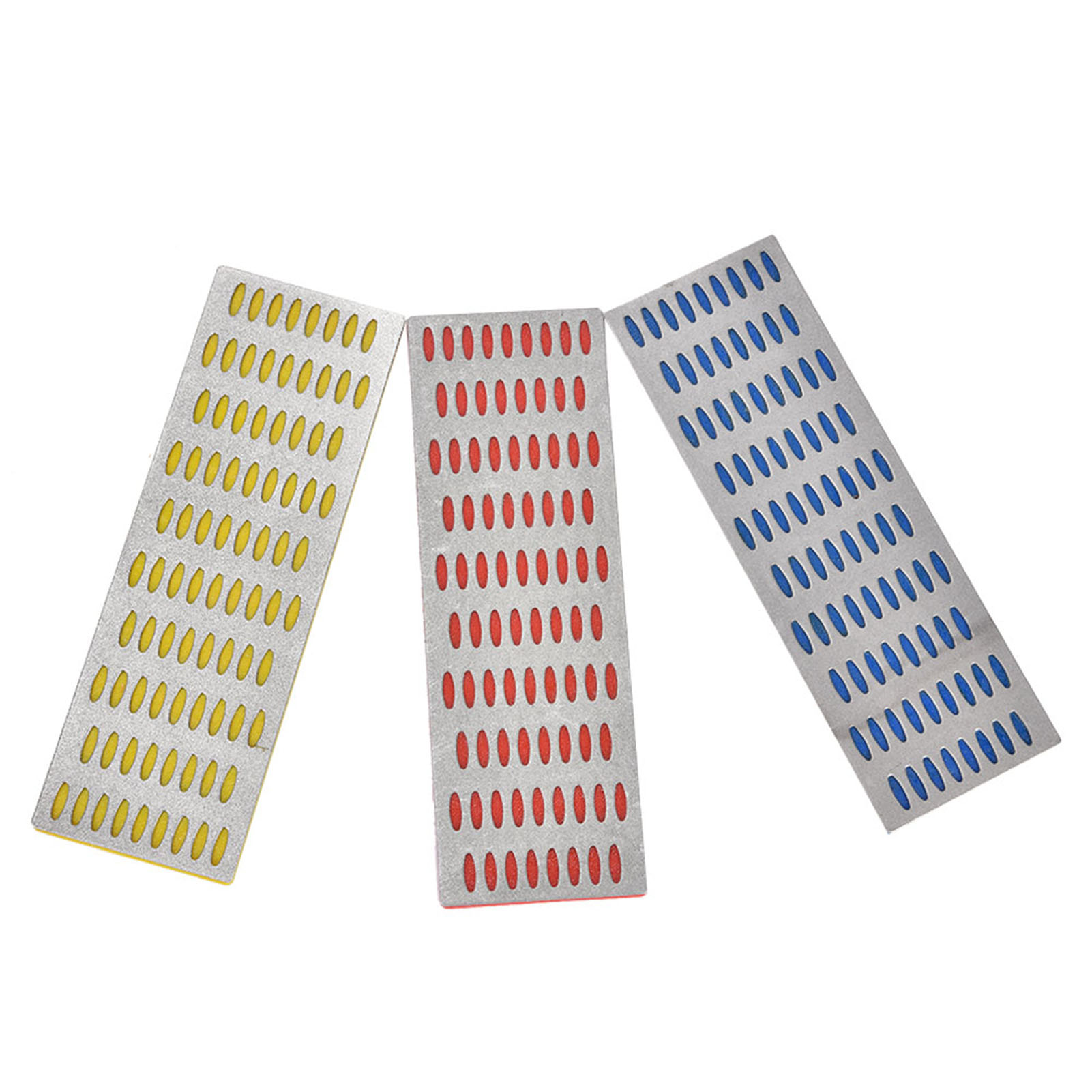 3-teiliges Set Diamant-schärfsteine, Schleifstein-schärfwerkzeug, Grob-/mittel-/feinschliff
