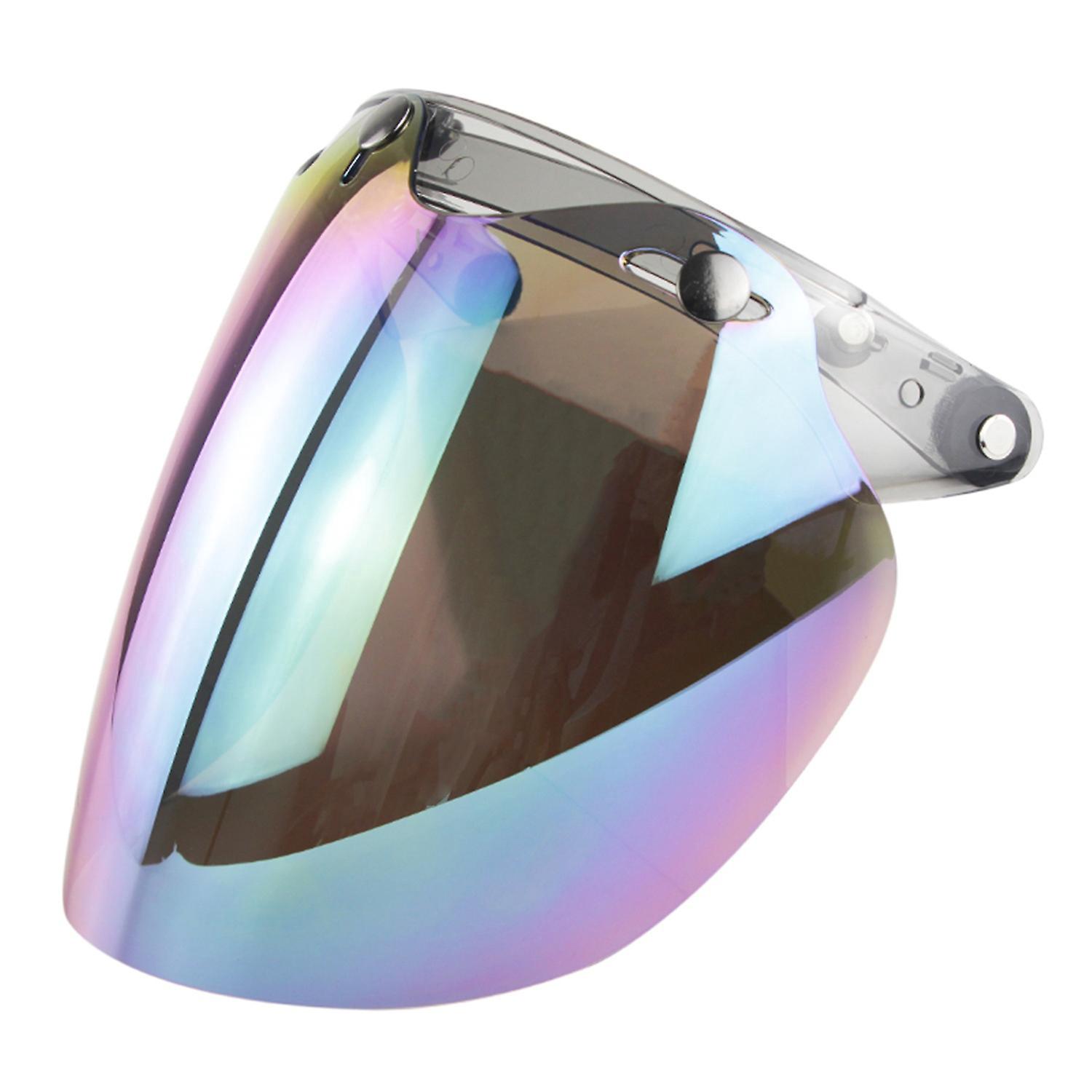 Offener Helm, Motorradhelm-visier, Bubble-linse, 3-snap-bubble-windschutz