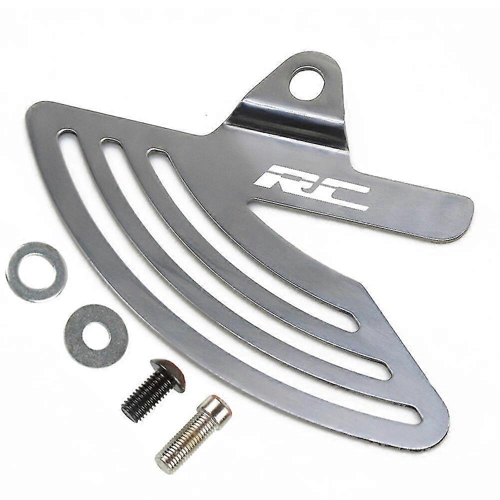 Kettenschutz Aus Edelstahl Für Rc 125/200/390 (2014–2018), Inklusive Zehenschutzkette, Rc125, Rc200, Rc390 (2017, 2016) – Silbernes Rc-logo
