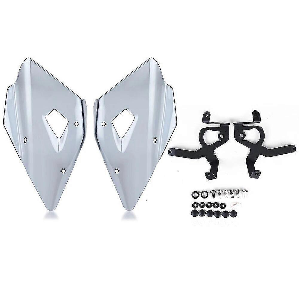 Blinker-windschutzscheibe Für Bmw R1200gs, R1250gs, R1200, R1250 Gs (2019–2022), F850gs, F750gs, F850, F750 Gs – Windabweiser, Hellgrau Getönt