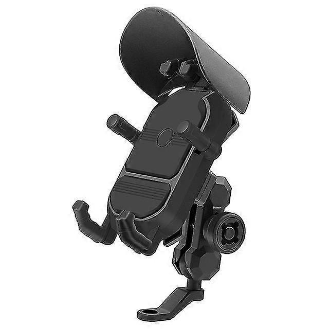 Motorrad-handyhalterung Mit Anti-schock-funktion, Fahrradhalterung Mit Navigations- Und Dämpfungsschutz, Lenkerhalterung – Spiegelhalterung