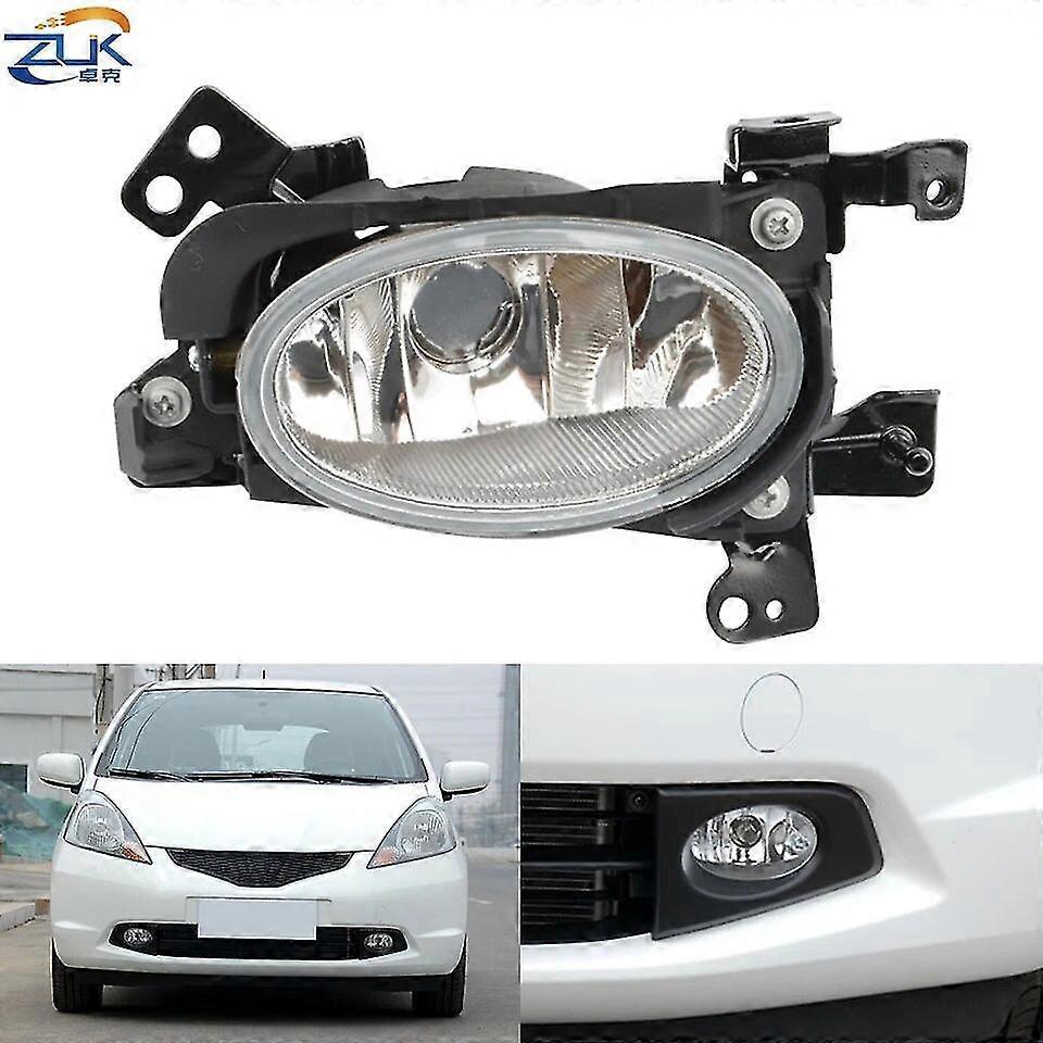 Nebelscheinwerfer Für Die Vordere Stoßstange Für Honda Fit Jazz 2009 2010 2011 Ge6 Ge8 Tg5 Nebelscheinwerfer Mit Aluminium-schale Und Glaslinse – Linke Seite