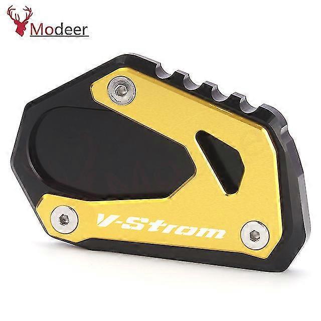 Seitenständer-verlängerungsplatte Für Suzuki V-strom 1000, V-strom 1000/xt, Dl 1000, Dl 1000 (2014–2021) – V-strom-logo, Gold