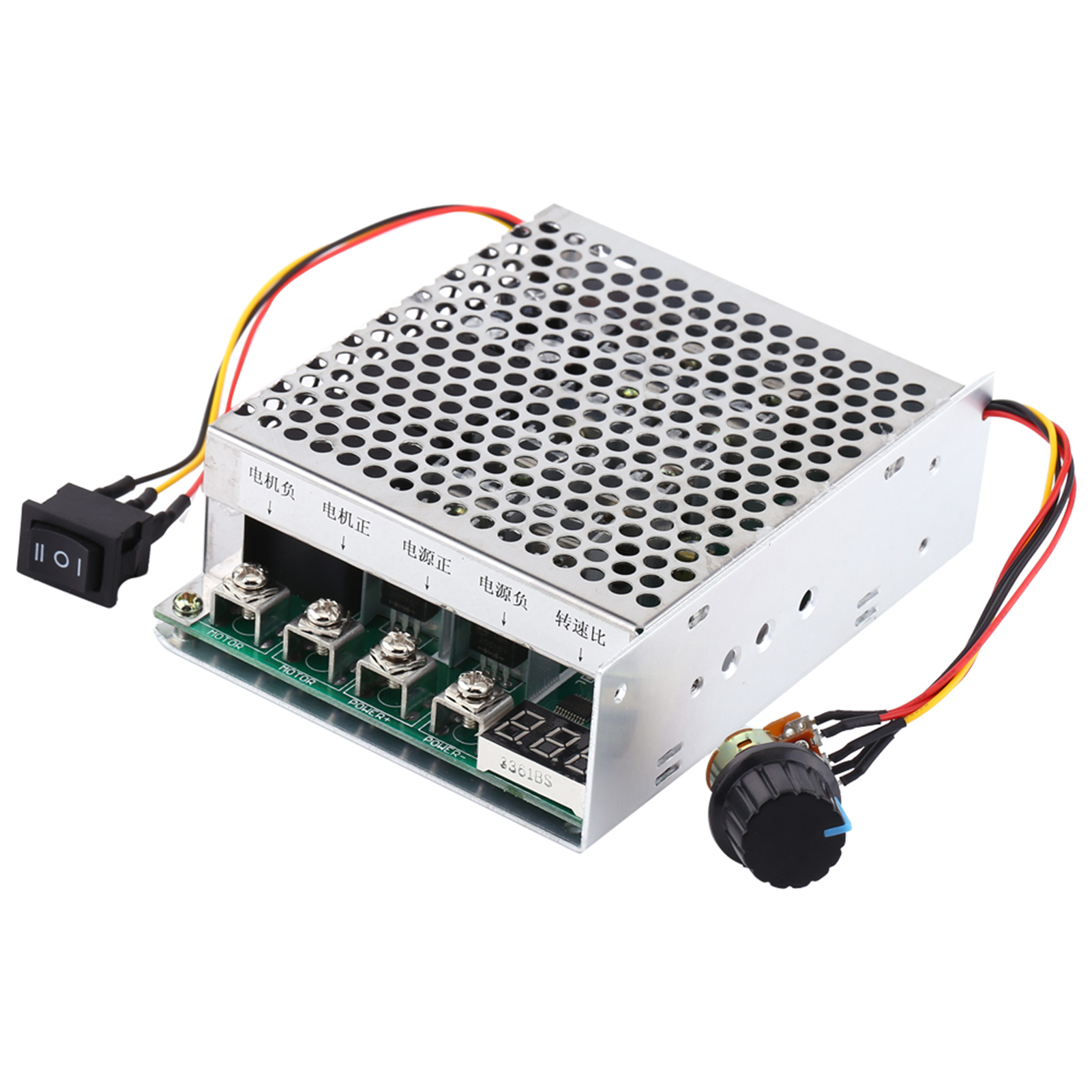 10v-55v 60a Gleichstrommotor-drehzahlregler Mit Drehrichtungsumkehrschalter Und Digitalanzeige