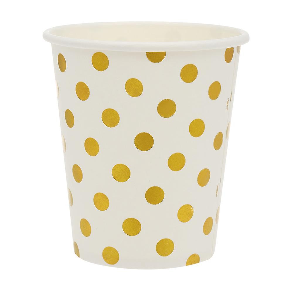 Geschirrset, Dessertteller-set, Dixie-becher, Einwegbecher, Flecken, Vergoldung, Umweltfreundlich, Für Zuhause