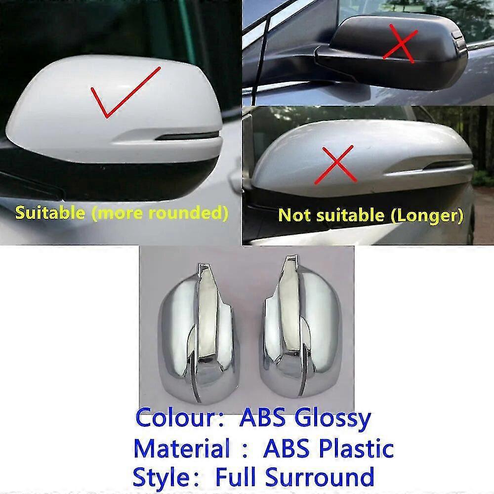 Für Honda Cr-v Cr-v 2012 2013 2014 2015 2016 Auto Abs Dekor-stick Rückspiegel-augenbrauen-seitenspiegelabdeckung Zierrahmen – Stil 3 Silber