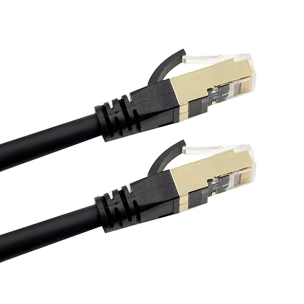 Cat8-ethernetkabel, Hochgeschwindigkeits-netzwerkkabel 40 Gbit/s 2000 Mhz / Geschirmtes Twisted-pair-kabel / Vergoldeter Rj45-stecker