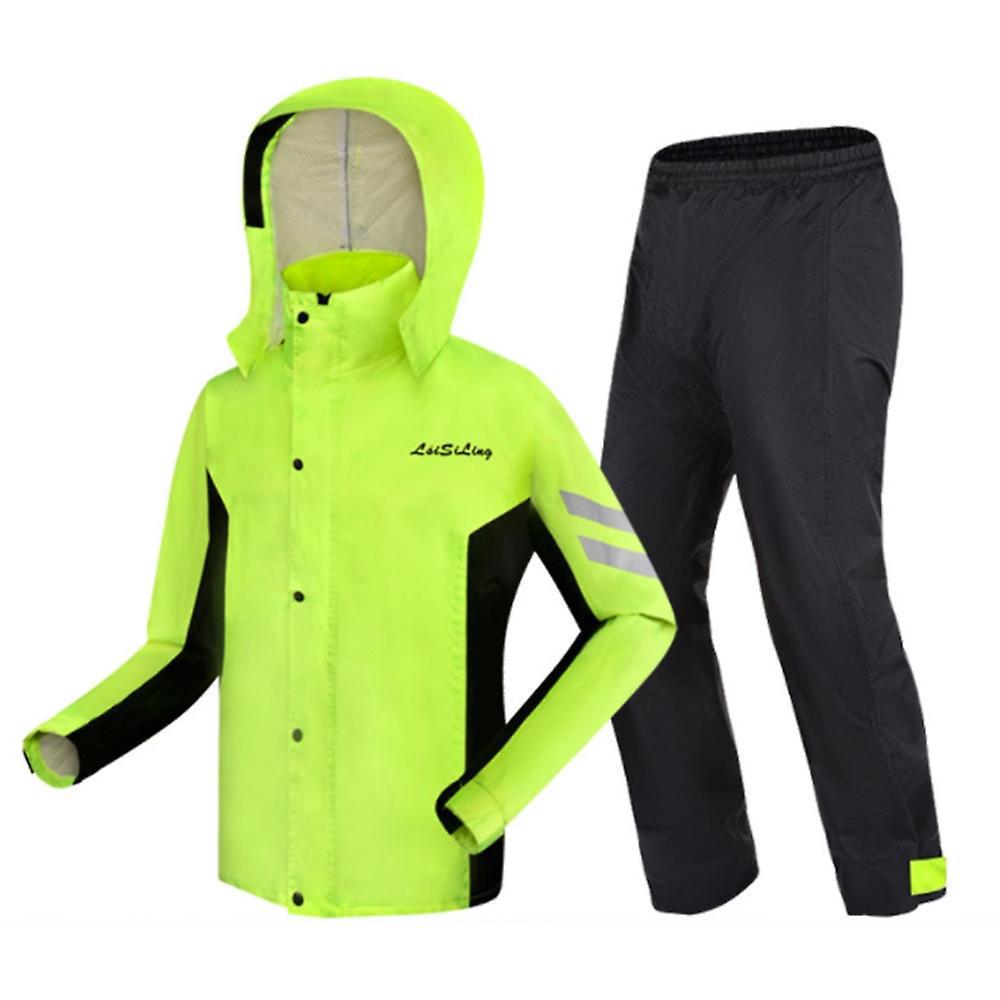 Fahrradregenjacke Und -hose Set Für Damen Und Herren, Wasserdicht, Leicht, Reflektierend, Windschutz Für Motorräder
