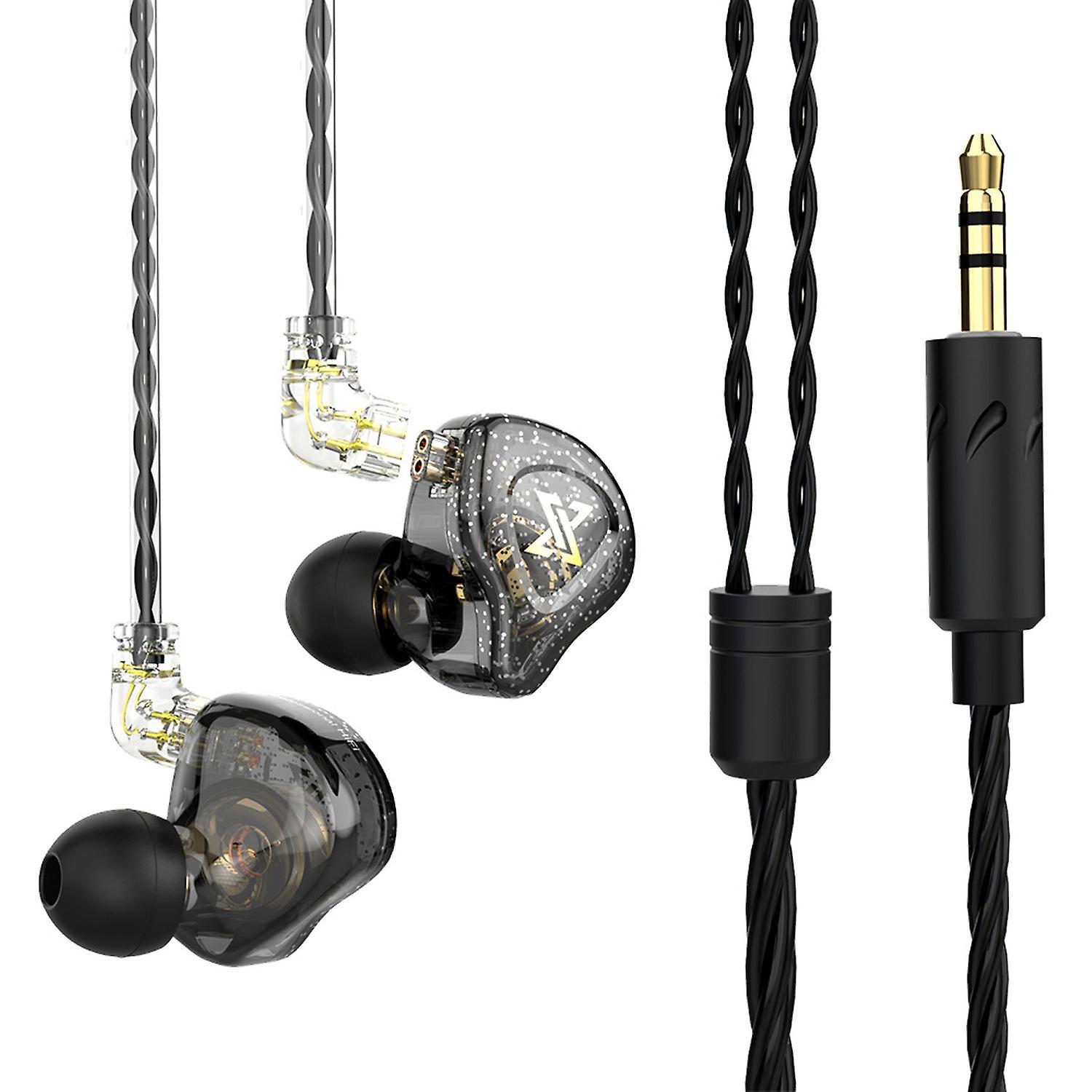 Qkz Ak6 Max 3,5-mm-kabelkopfhörer, Dynamischer Musik-ohrhörer, Abnehmbares Kopfhörerkabel, Ohrbügel, Sport