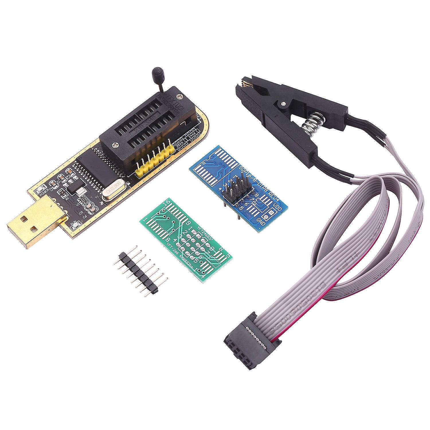 Ch341a Usb-eeprom-bios-flash-programmiergerät Für Programmierbare Logikschaltungen Mit Sop8-clip