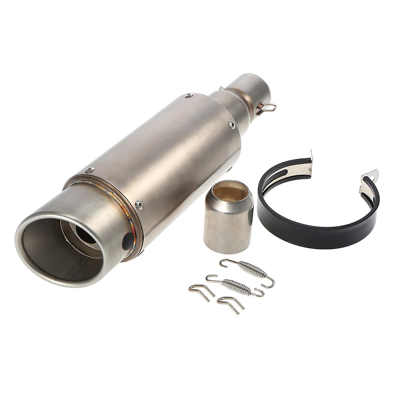 38-51 Mm Mattierter, Abgewinkelter Auspuffschalldämpfer, Anpassbar Für Motorräder Und Quads, Universell
