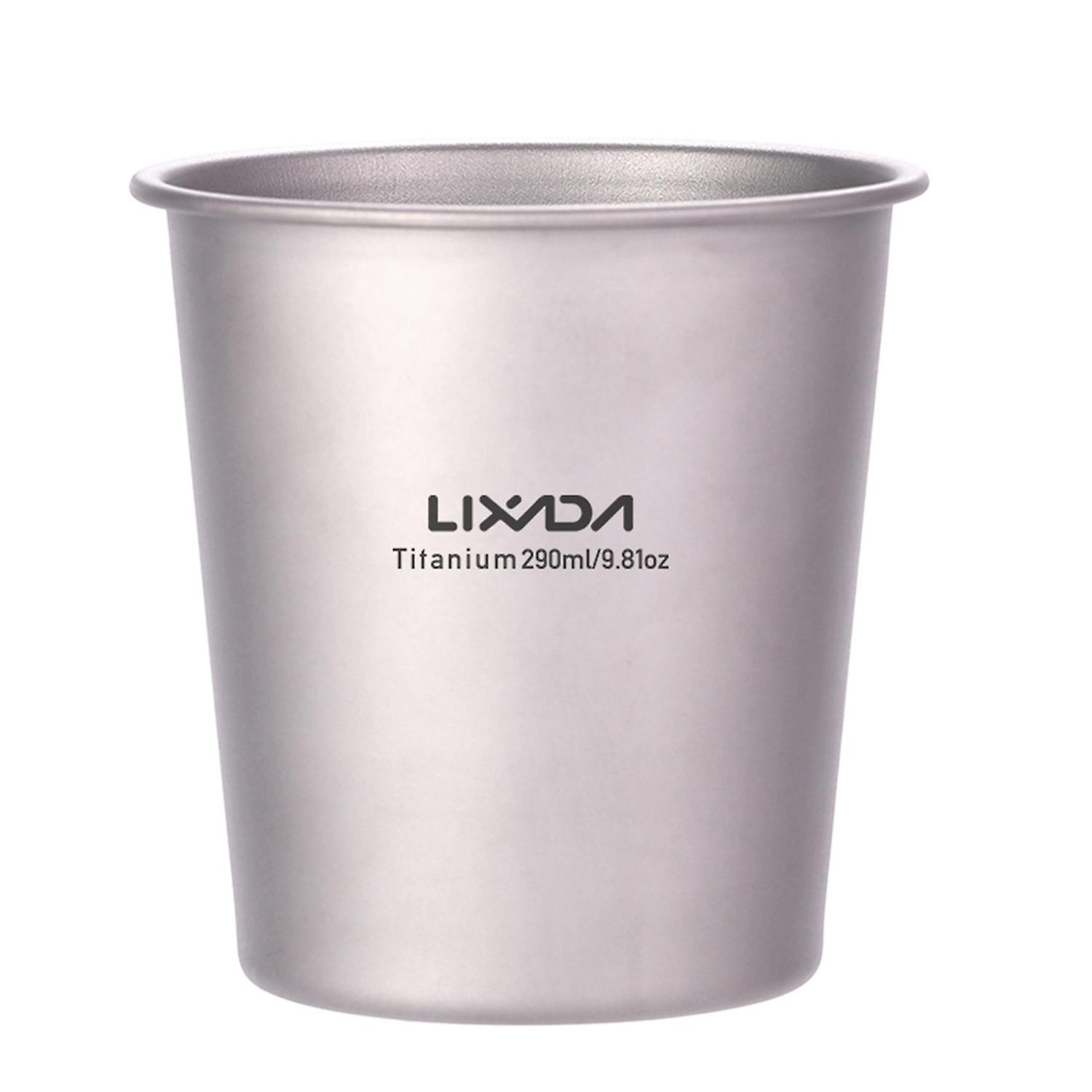 Lixada 290ml Leichter Titan-bierkrug, Becher Für Saft Und Tee, Outdoor-aktivitäten Wie Camping, Wandern, Trekking Und Picknick