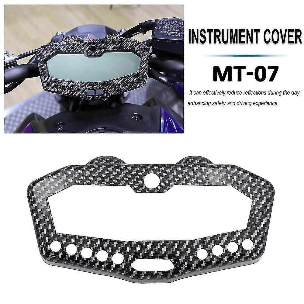 Für Yamaha Mt07 Fz07 2014-2020 2019 2018 2017 2015 Und Tracer 700 2016-2019: Motorrad-instrumentenabdeckung Aus Kohlefaser Für Tachometer