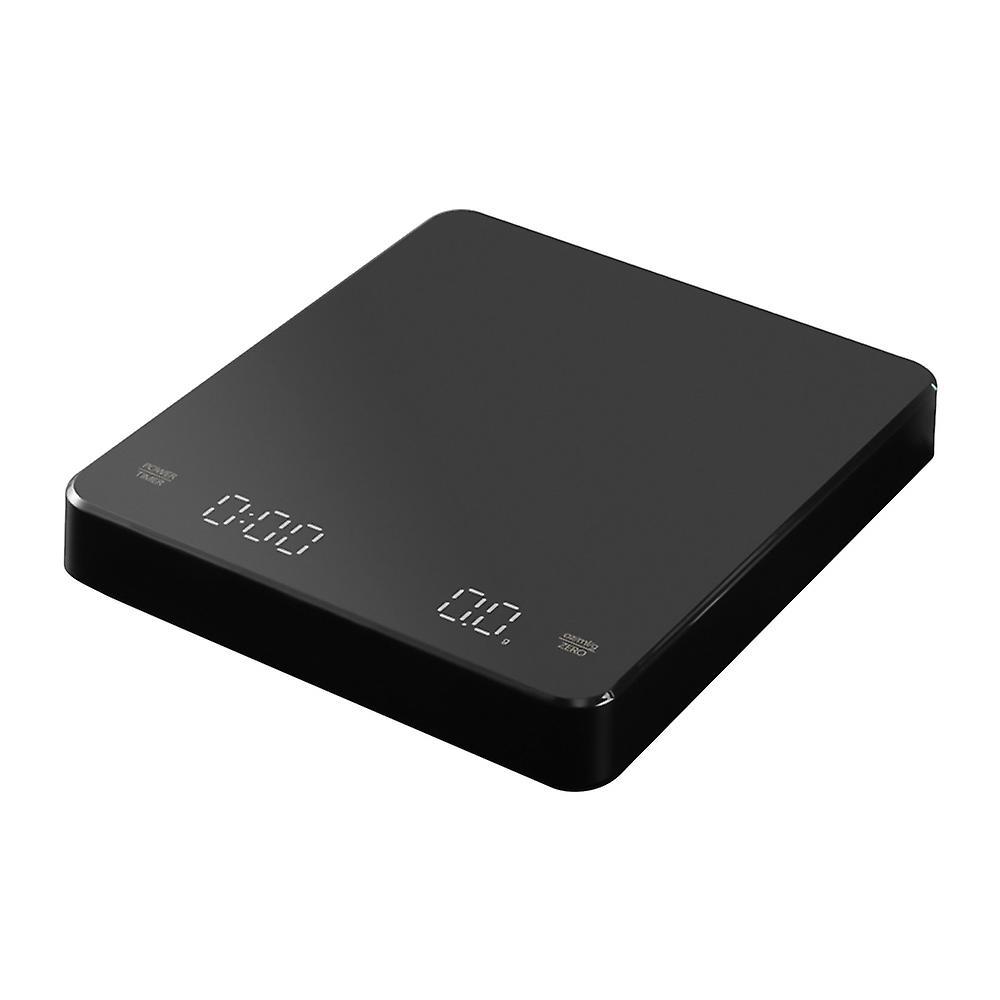 Digitale Kaffeewaage Mit Timer, Led-anzeige, Espressowaage, Eingebauter Akku, Max. 3 Kg, Wiegegenauigkeit 0,1 G