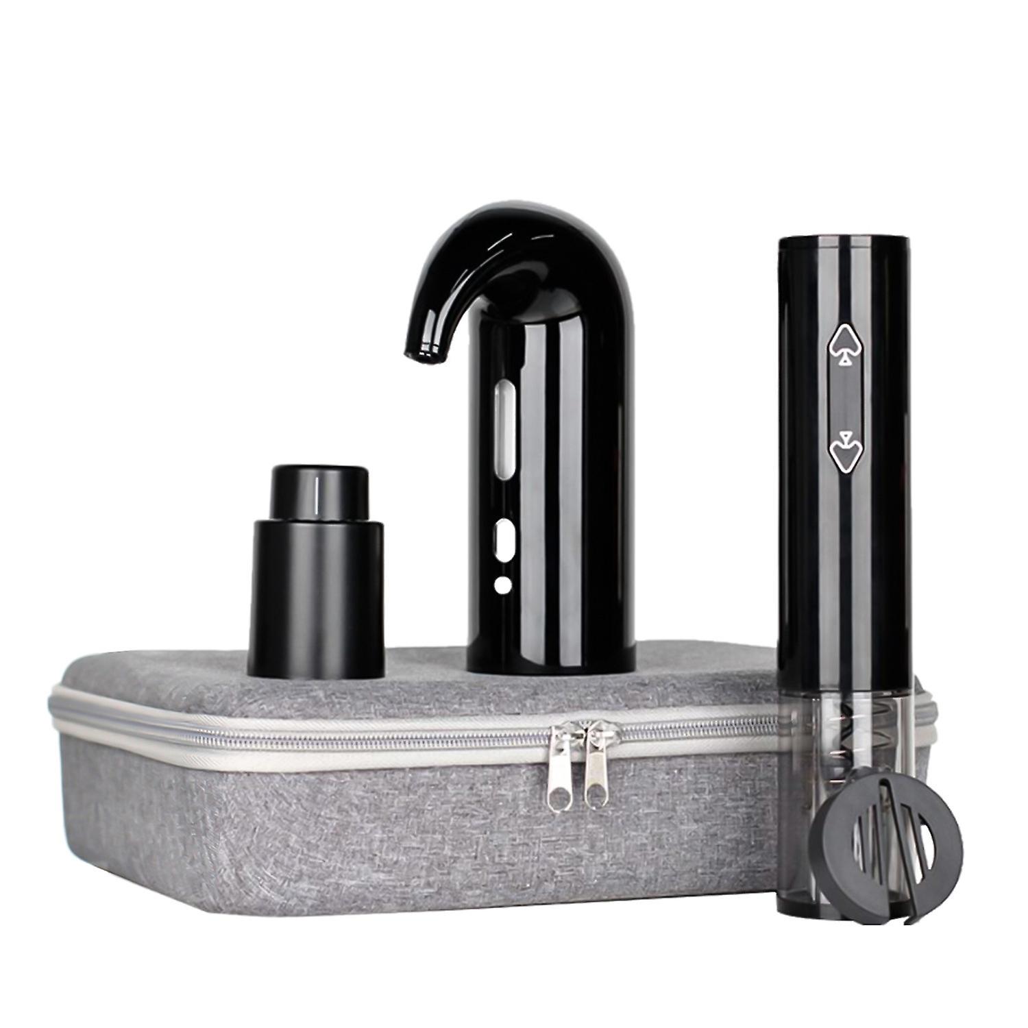 Weingeschenkset Mit Batteriebetriebenem Elektrischem Flaschenöffner + Elektrischem Weindekanter