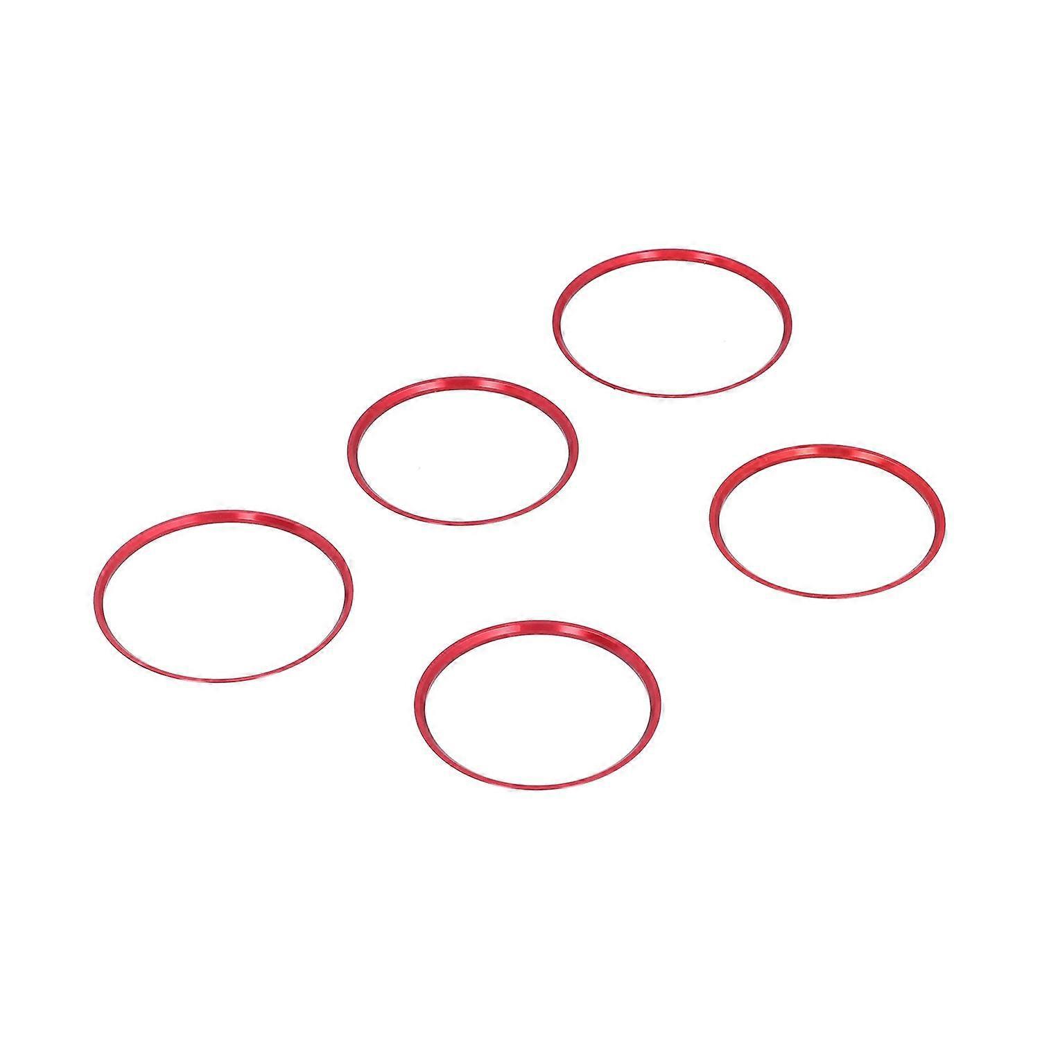5-teiliges Set Lüftungsgitter-abdeckungen (zierringe) Als Ersatz Für Mercedes-benz Cla/gla-klasse (2013–2018), Rot