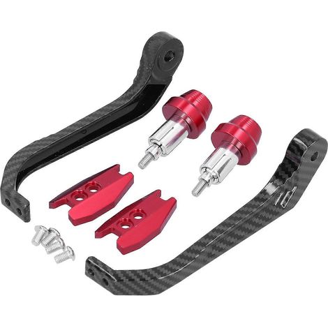 Motorrad-lenkerschutz Im Carbonfaser-stil, Aluminiumlegierung, Universell, 22 Mm / 0,87 Zoll, Rot