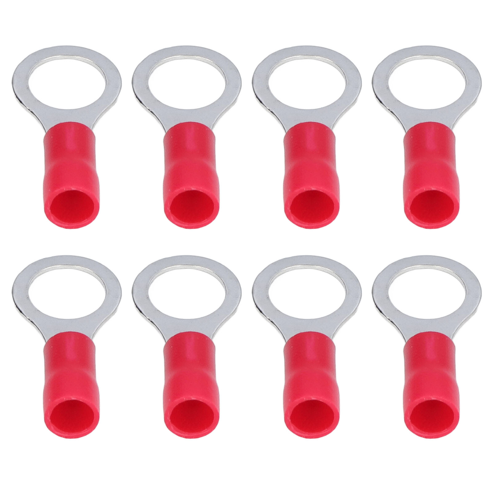 100-teiliges Ringkabelschuh-set Awg12-10, Isolierte Crimp-drahtverbinder Für Geräte