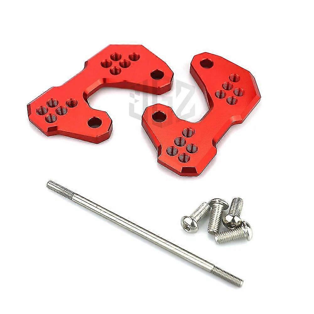 Paar Cnc-gefräste Aluminium-fußrasten Mit Schalthebelhalterung Für Yamaha Yzf R25 Mt25 R3 Abs Mt03 (2015–2018) – Rot