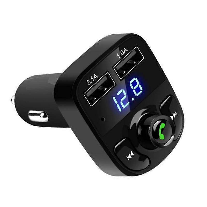 Bluetooth-freisprecheinrichtung Mit Mp3-player, Zwei Usb-anschlüssen, Kfz-ladegerät, Fm-transmitter Und Mikrofon