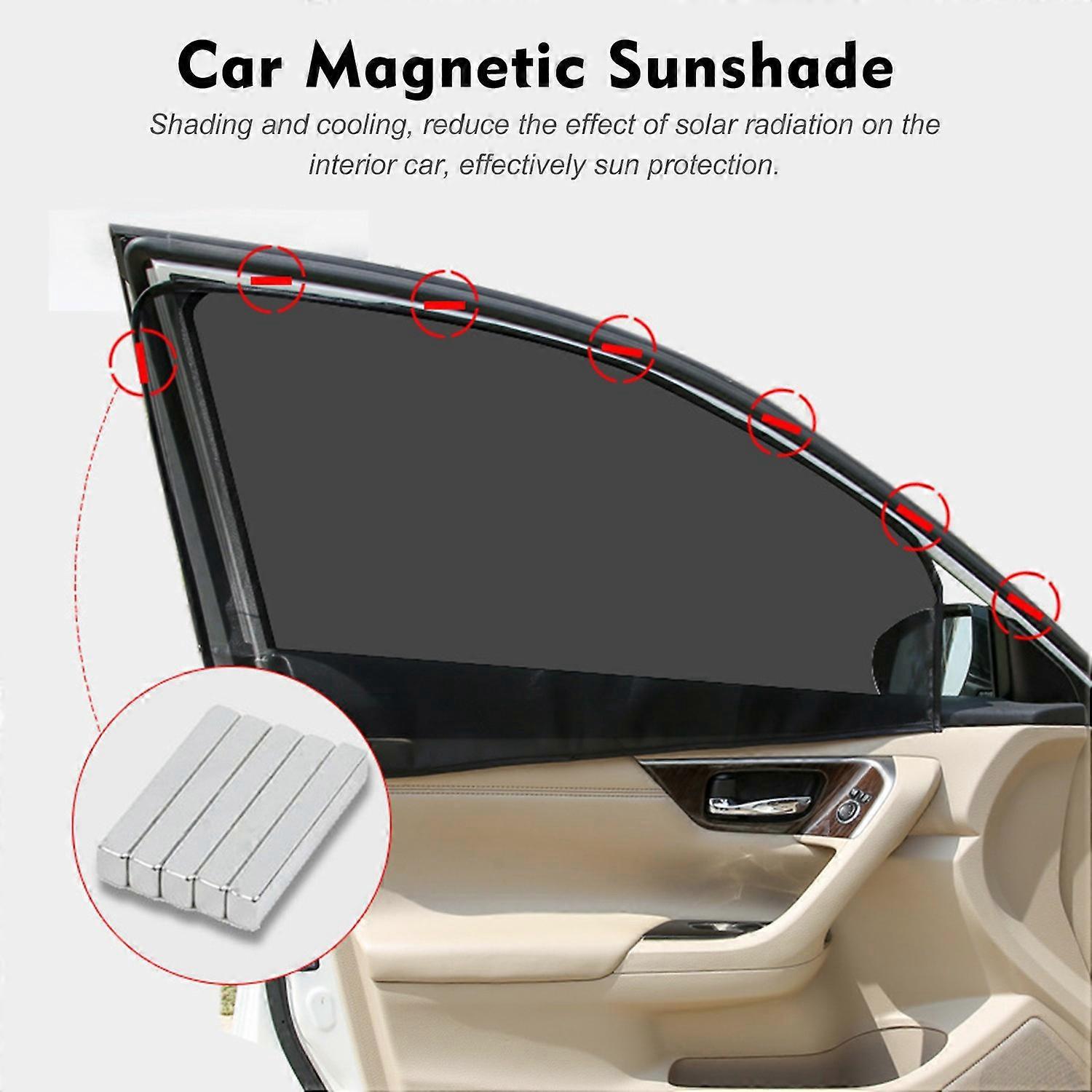 Universeller Magnetischer Sonnenschutz-netzvorhang Für Autos, Atmungsaktiv, Schützt Vor Direkter Sonneneinstrahlung, Autofenster-vorhangabdeckung