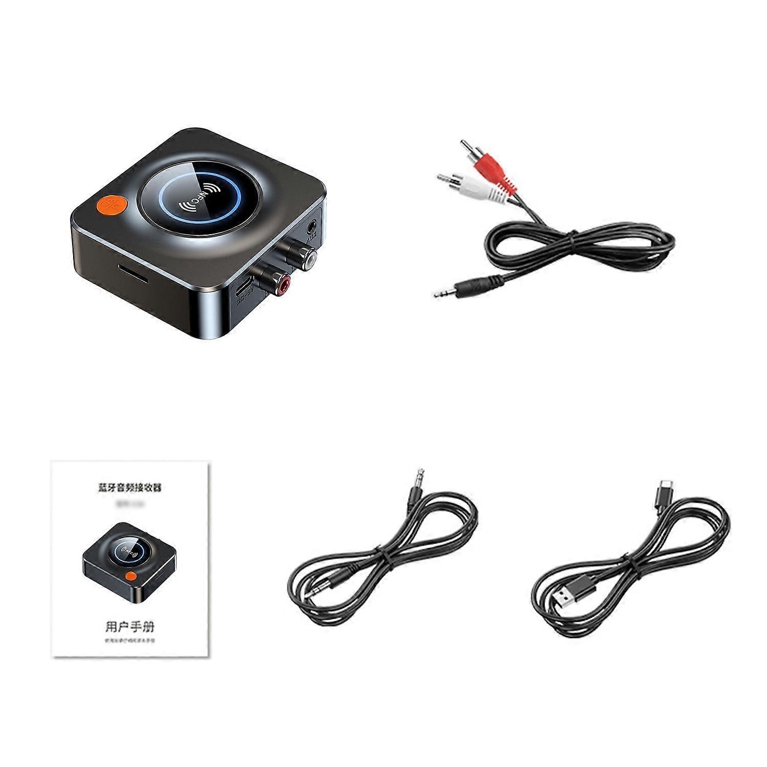 Bluetooth-audio-sender-empfänger 2-in-1-audioadapter Mit Nfc-unterstützung Und Geringer Latenz – Drahtloser Audio-empfänger