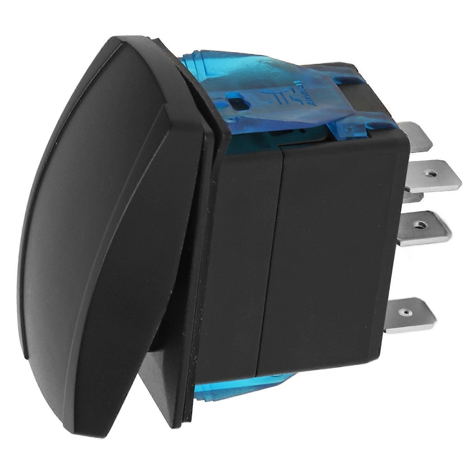 Wasserdichter 5-pin-wippschalter Mit Ein-/ausschalter, Zweipolig, Zweifach Umschaltbar, Led-blaue Hintergrundbeleuchtung, Für 12–24-v-fahrzeuge