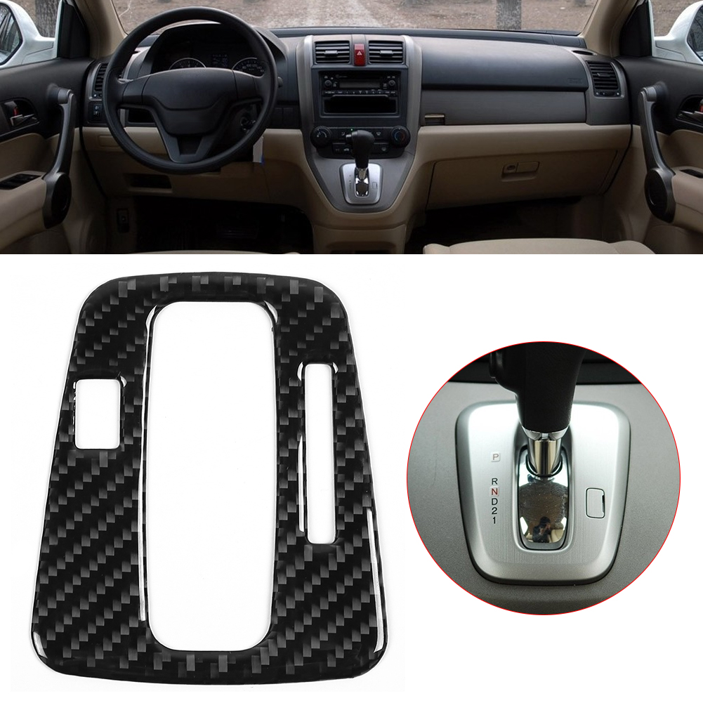 Schwarze Carbonfaser-abdeckung Für Schaltkulisse, Passend Für Honda Crv Cr V 2007-2011
