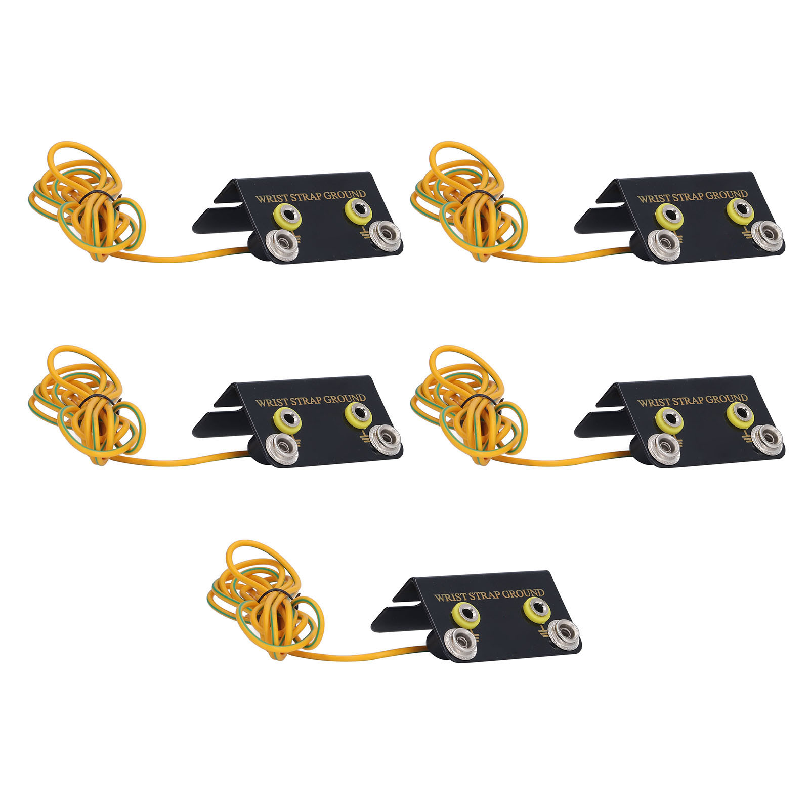 5 Stück Armband-erdungsbuchsen-steckverbinder Esd-erdungssystem L-förmig Nichtstatisch