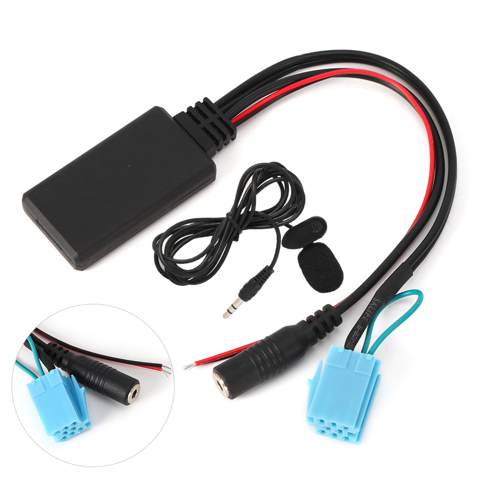 8-poliger Bluetooth-aux-in-kabeladapter Mit Mikrofon Für Freisprechfunktion, Passend Für Smart Fortwo 450