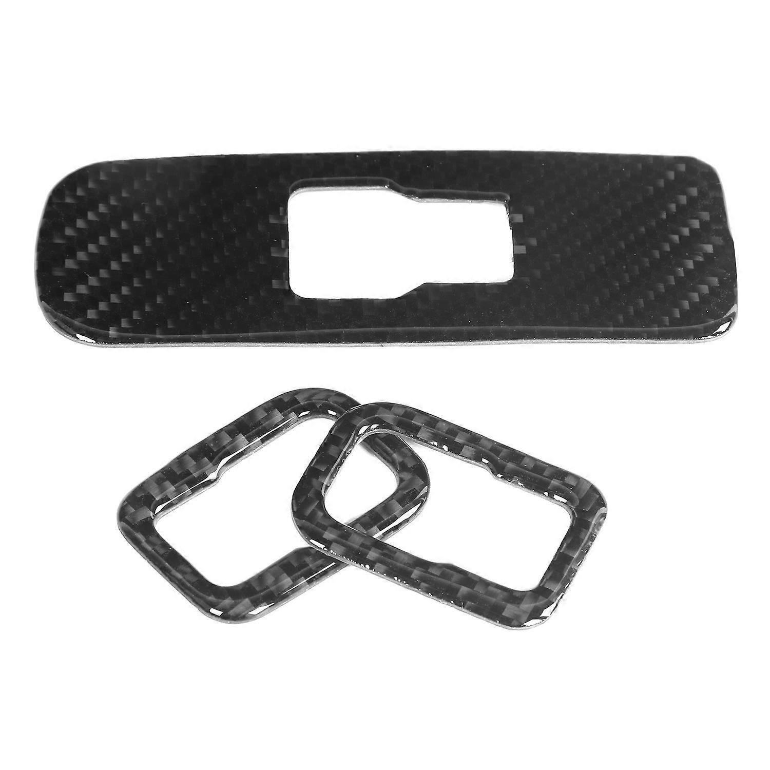 3-teiliges Set Fensterheberschalter-knopfblenden In Carbonfaser-optik, Passend Für S60/v60lhd