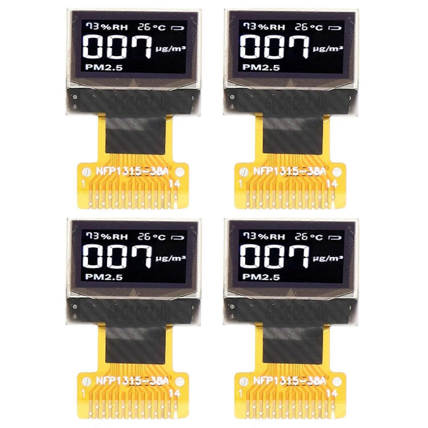 4 Stück 0,49 Zoll Oled-displaymodul Iic-schnittstelle 64 X 32 14-pin-displaymodul