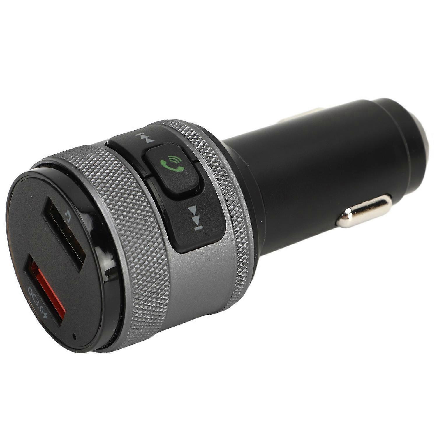 Bluetooth-fm-transmitter Mit Qc3.0-schnellladefunktion, Cvc-geräuschunterdrückung, Freisprechfunktion Und Musikwiedergabe Im Auto