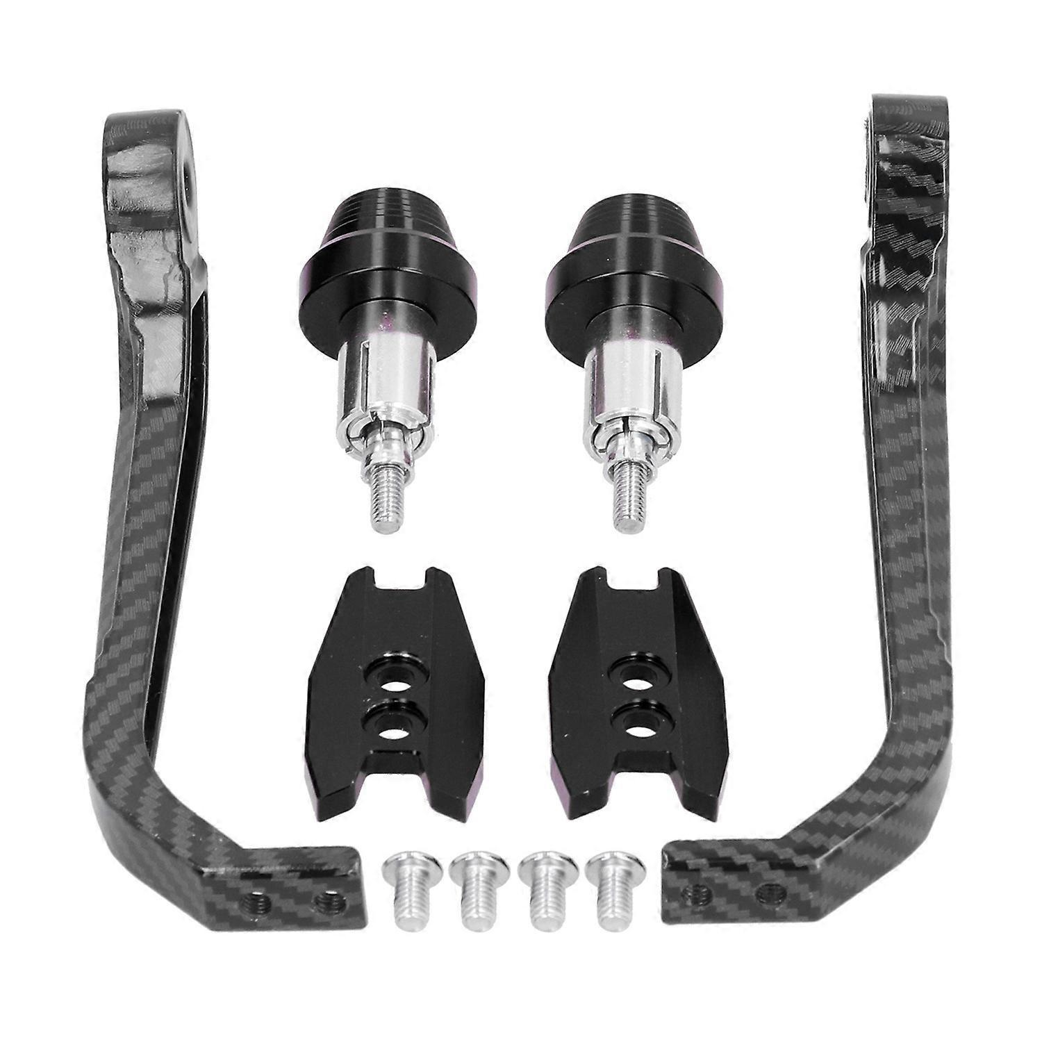 Motorrad-lenkerschutz Im Carbonfaser-look, Aluminiumlegierung, Universell, 22 Mm / 0,87 Zoll, Schwarz