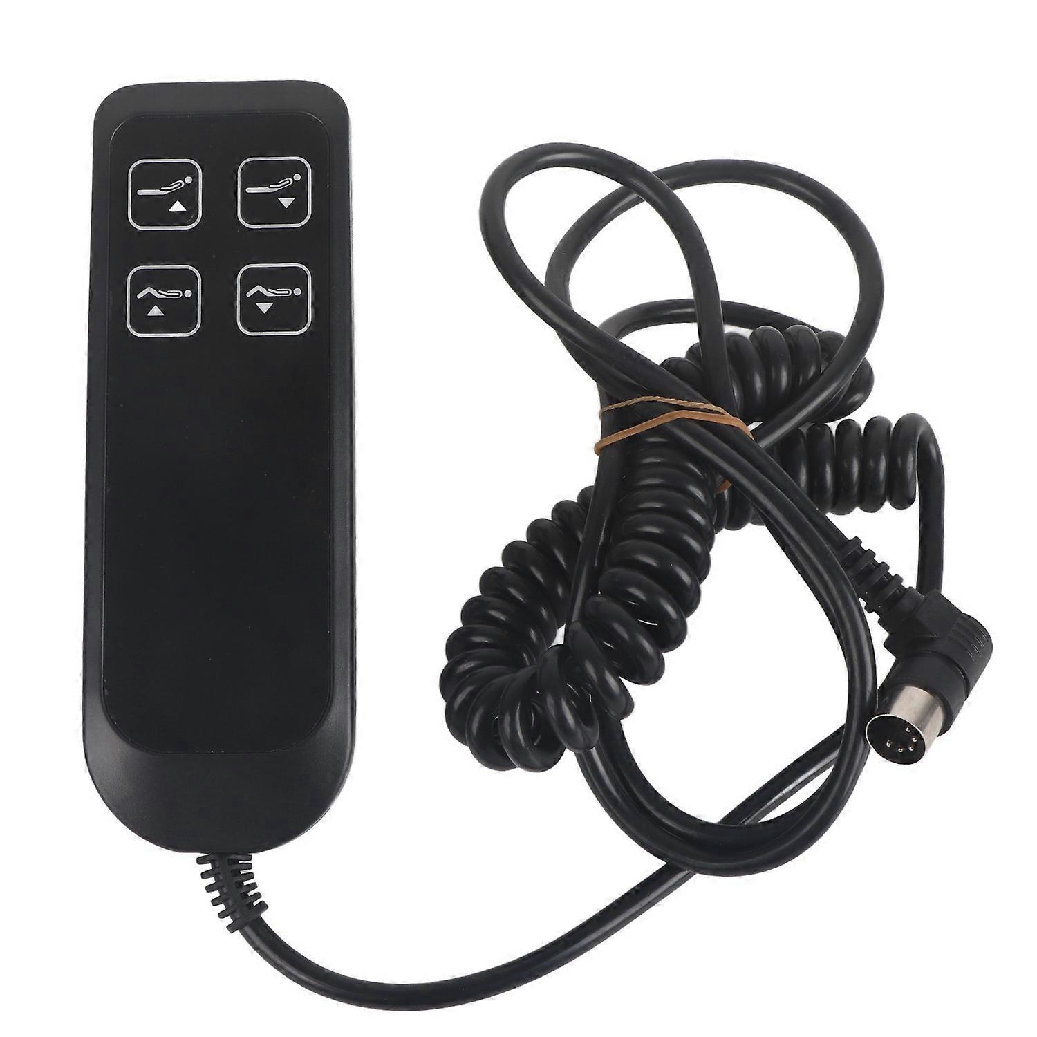 Schwarzer Elektrischer Relaxsessel-schalter, Einfache Bedienung, Elektrischer Sofa-controller Mit 4 Tasten Und 5 Pins Für Ho