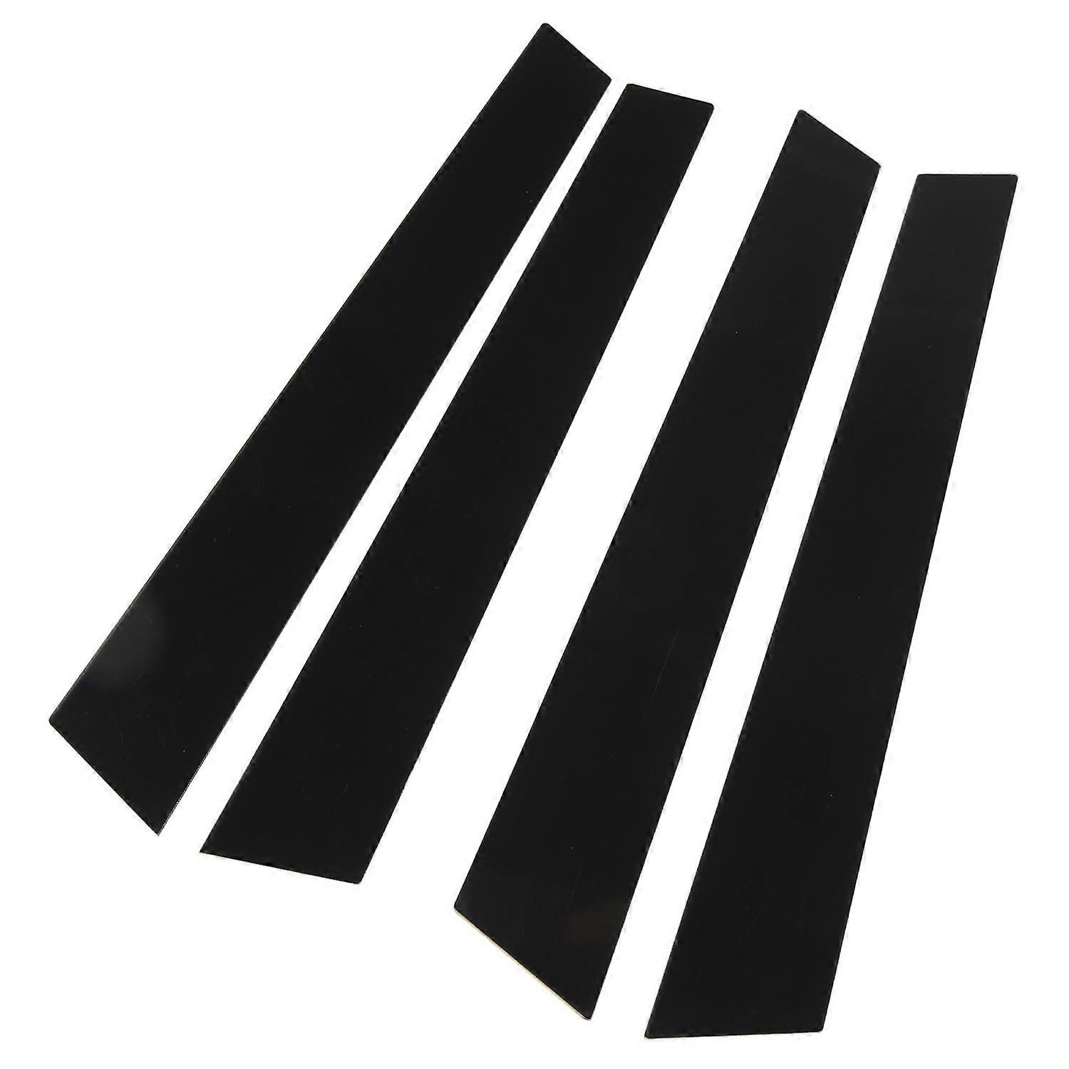 4 Stück Fensterpfostenverkleidung, Kratzfest, Glänzend Schwarz, B-säulen-abdeckungsaufkleber Für Panamera 970 2009