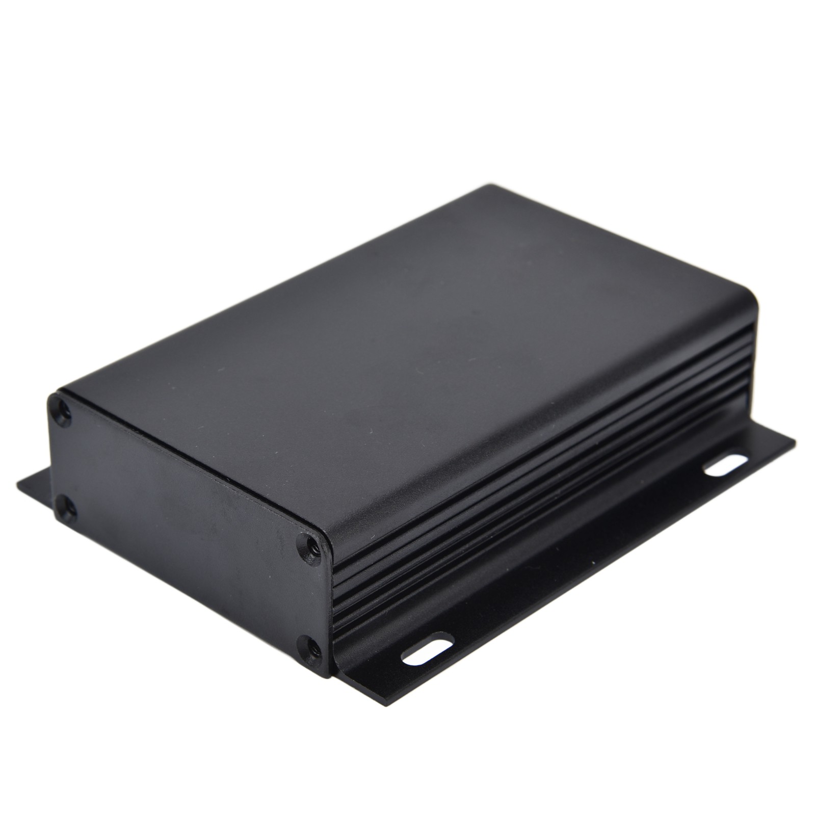 Elektrogehäuse Aus Aluminiumlegierung, Geteiltes Gehäuse, 25 X 84 X 100 Mm, Mattschwarze Platte
