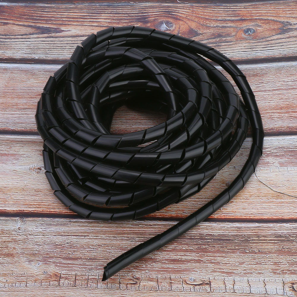 2er-pack Drahtschutzspirale Aus Pp, Kabelschutzzubehör, Kabelschutzschlauch, Schwarz, 12 Mm
