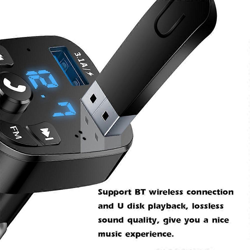 Auto-mp3-player Mit Bluetooth, Fm-transmitter, Stereo-audio, Zwei Usb-anschlüssen, Kfz-ladegerät Und Freisprechfunktion